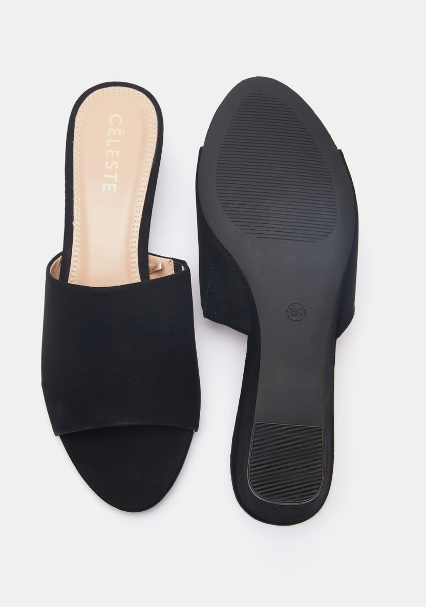 Celeste Women's Open Toe Slip-On Sandals with Wedge Heels-Women%27s Heel Sandals-image-4