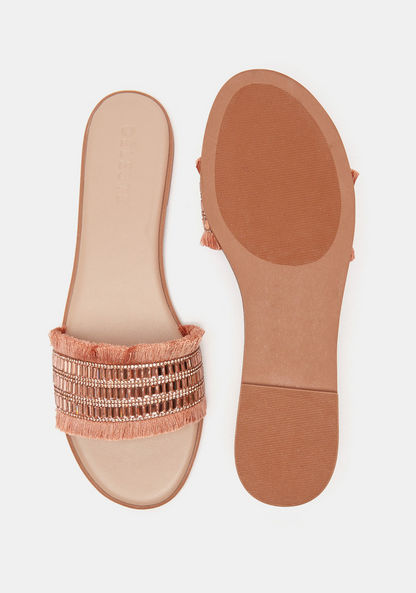 Celeste Women's Embellished Slip-On Sandals-Women%27s Flat Sandals-image-4
