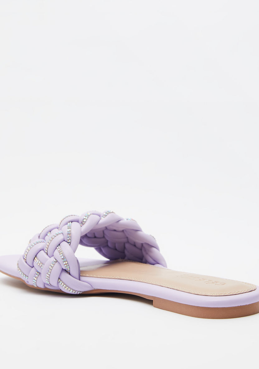 Celeste Women's Embellished Slip-On Sandals-Women%27s Flat Sandals-image-2