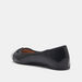 Celeste Textured Ballerina Shoes with Bow Accent-Women%27s Ballerinas-thumbnail-2