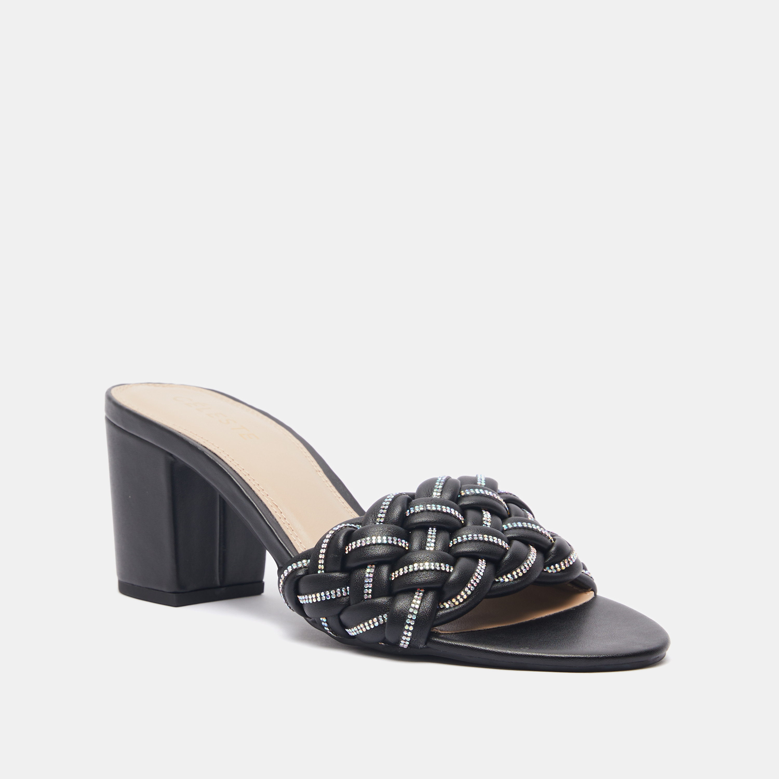 صندل مزيّن سهل الارتداء بكعب سميك للنساء من سيليست-women-shoes-heels-image-2