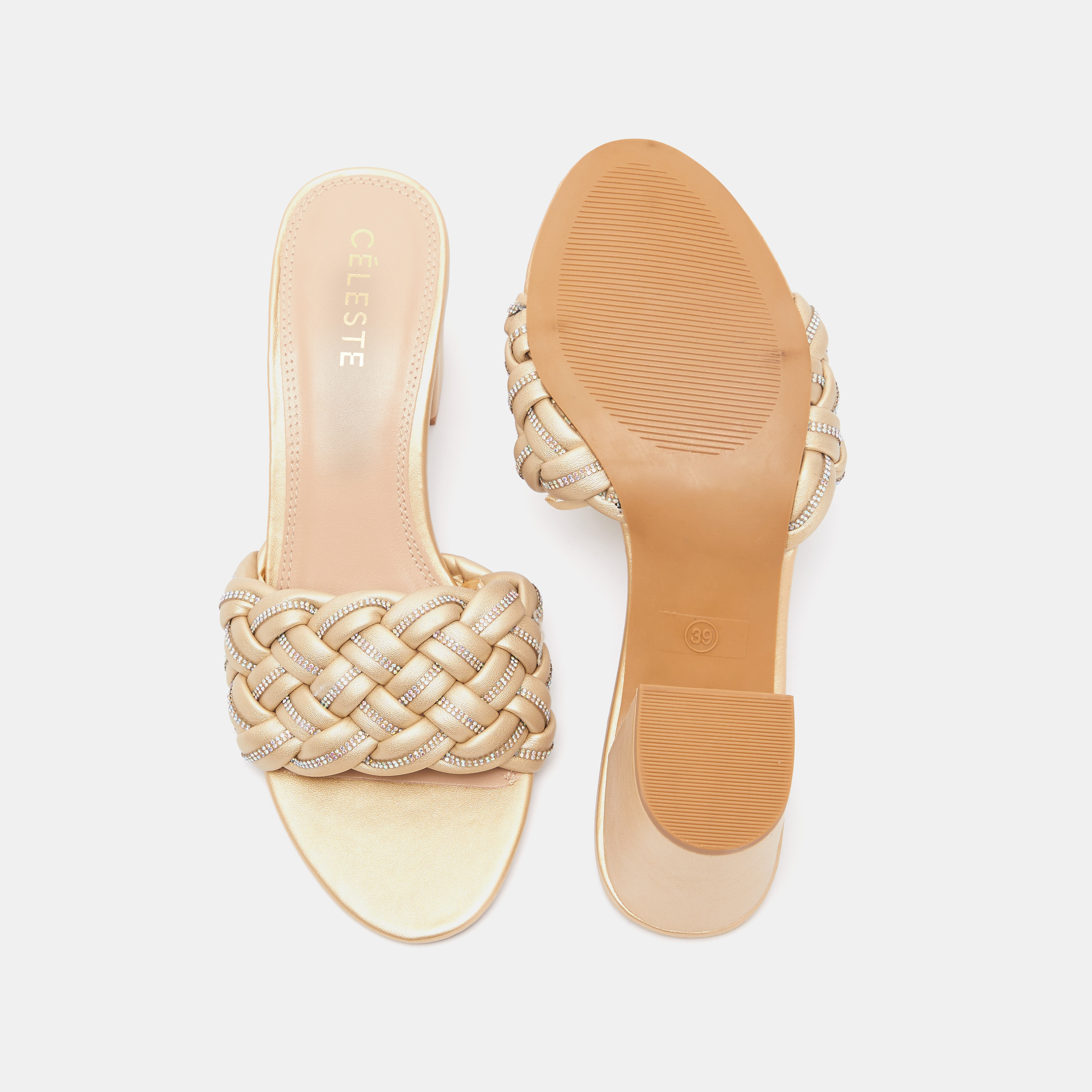 صندل مزيّن سهل الارتداء بكعب سميك للنساء من سيليست-women-shoes-heels-image-9