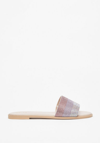 Celeste Women's Embellished Slip-on Slide Sandals