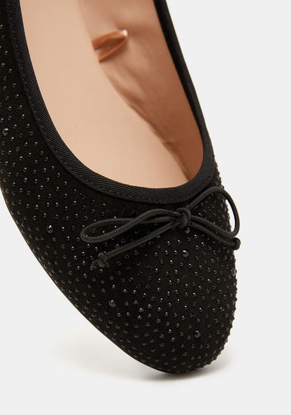 Celeste Women's Embellished Slip-On Round Toe Ballerina Shoes