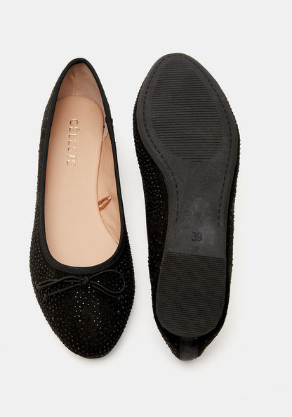 Celeste Women's Embellished Slip-On Round Toe Ballerina Shoes