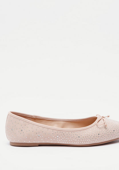 Celeste Women's Embellished Slip-On Round Toe Ballerina Shoes-Women%27s Ballerinas-image-0