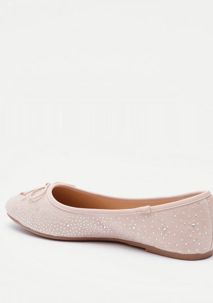 Celeste Women's Embellished Slip-On Round Toe Ballerina Shoes-Women%27s Ballerinas-image-2