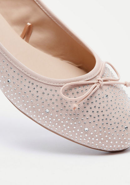 Celeste Women's Embellished Slip-On Round Toe Ballerina Shoes-Women%27s Ballerinas-image-3