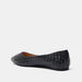 Celeste Women's Textured Pointed Toe Slip-On Ballerina Shoes-Women%27s Ballerinas-thumbnail-2
