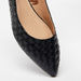 Celeste Women's Textured Pointed Toe Slip-On Ballerina Shoes-Women%27s Ballerinas-thumbnailMobile-3