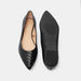 Celeste Women's Textured Pointed Toe Slip-On Ballerina Shoes-Women%27s Ballerinas-thumbnailMobile-5