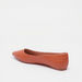 Celeste Women's Textured Pointed Toe Slip-On Ballerina Shoes-Women%27s Ballerinas-thumbnail-2