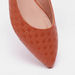 Celeste Women's Textured Pointed Toe Slip-On Ballerina Shoes-Women%27s Ballerinas-thumbnailMobile-3