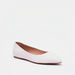 Celeste Women's Textured Pointed Toe Slip-On Ballerina Shoes-Women%27s Ballerinas-thumbnail-1