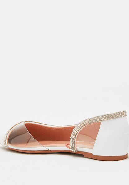 Celeste Women's Embellished Pointed Toe Ballerina Shoes-Women%27s Ballerinas-image-1