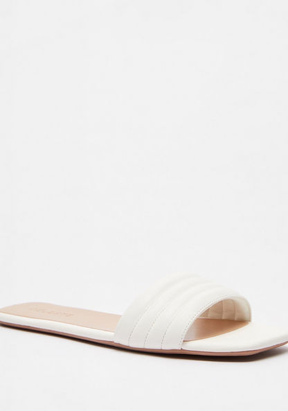 Celeste Women's Solid Slip-On Slide Sandals
