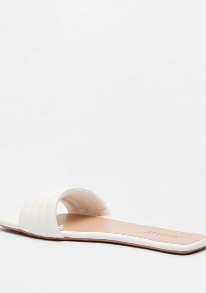 Celeste Women's Solid Slip-On Slide Sandals
