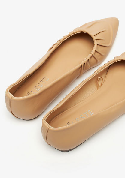 Celeste Women's Slip-On Ballerina Shoes with Ruffle Detail-Women%27s Ballerinas-image-3