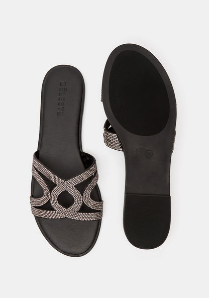 Celeste Women's Embellished Slip-On Slide Sandals