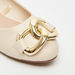 Celeste Women's Slip-On Ballerina Shoes with Chainlink Accent-Women%27s Ballerinas-thumbnailMobile-2
