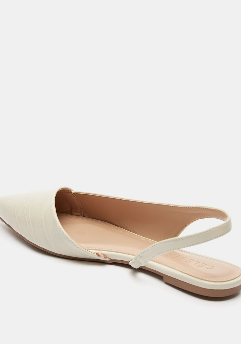 Celeste Women's Textured Pointed Toe Sandals-Women%27s Flat Sandals-image-3
