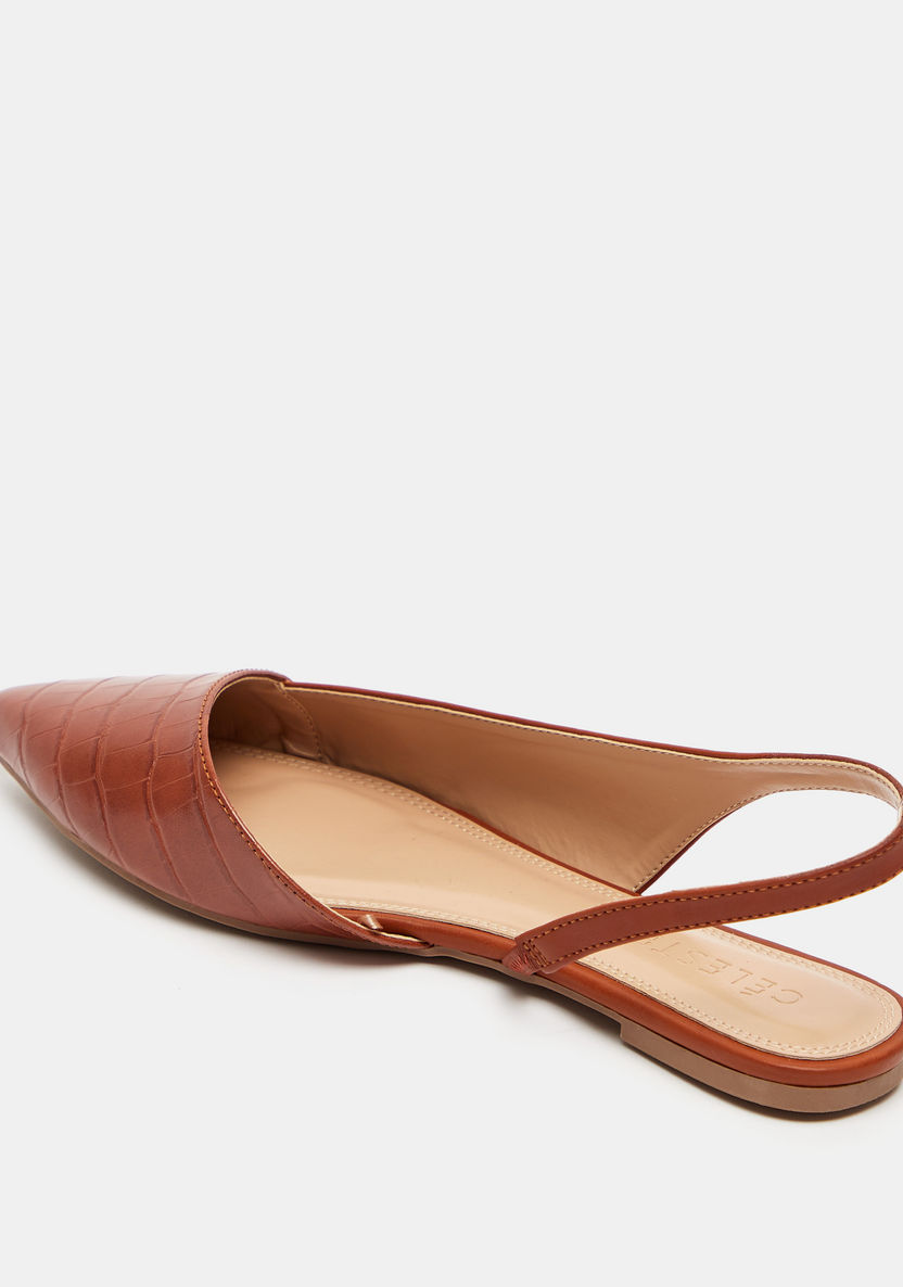 Celeste Women's Textured Pointed Toe Sandals-Women%27s Flat Sandals-image-4