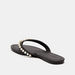 Celeste Women's Slip-On Thong Sandals with Pearl Detailing-Women%27s Flat Sandals-thumbnailMobile-2