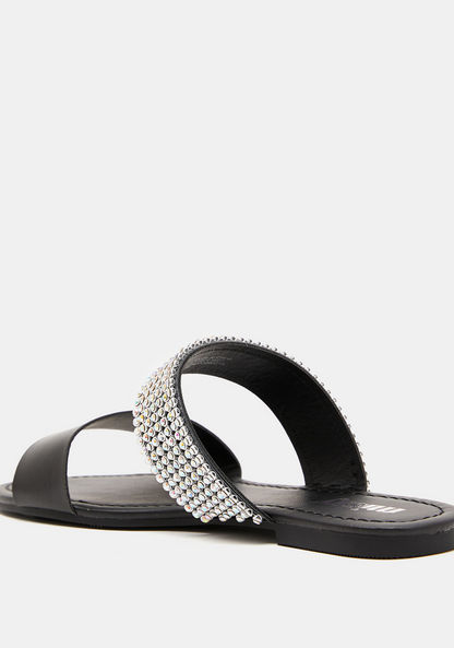 Missy Embellished Open-Toe Slip-On Sandals-Women%27s Flat Sandals-image-2