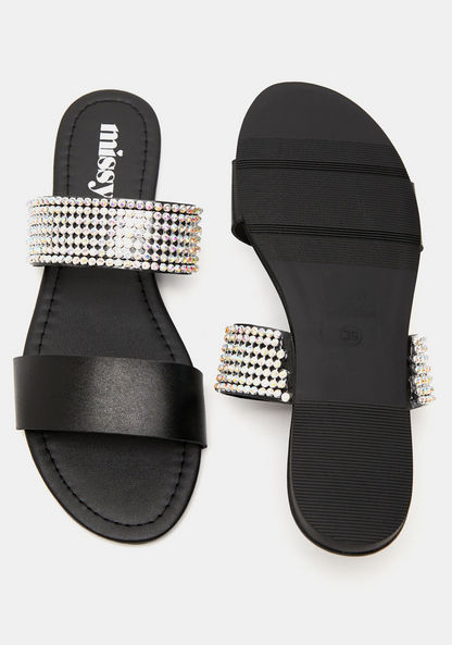 Missy Embellished Open-Toe Slip-On Sandals-Women%27s Flat Sandals-image-4