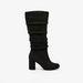 Celeste Women's Almond Toe Knee Length Boots with Block Heels-Women%27s Boots-thumbnailMobile-1