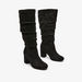 Celeste Women's Almond Toe Knee Length Boots with Block Heels-Women%27s Boots-thumbnailMobile-2