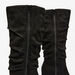 Celeste Women's Almond Toe Knee Length Boots with Block Heels-Women%27s Boots-thumbnailMobile-3