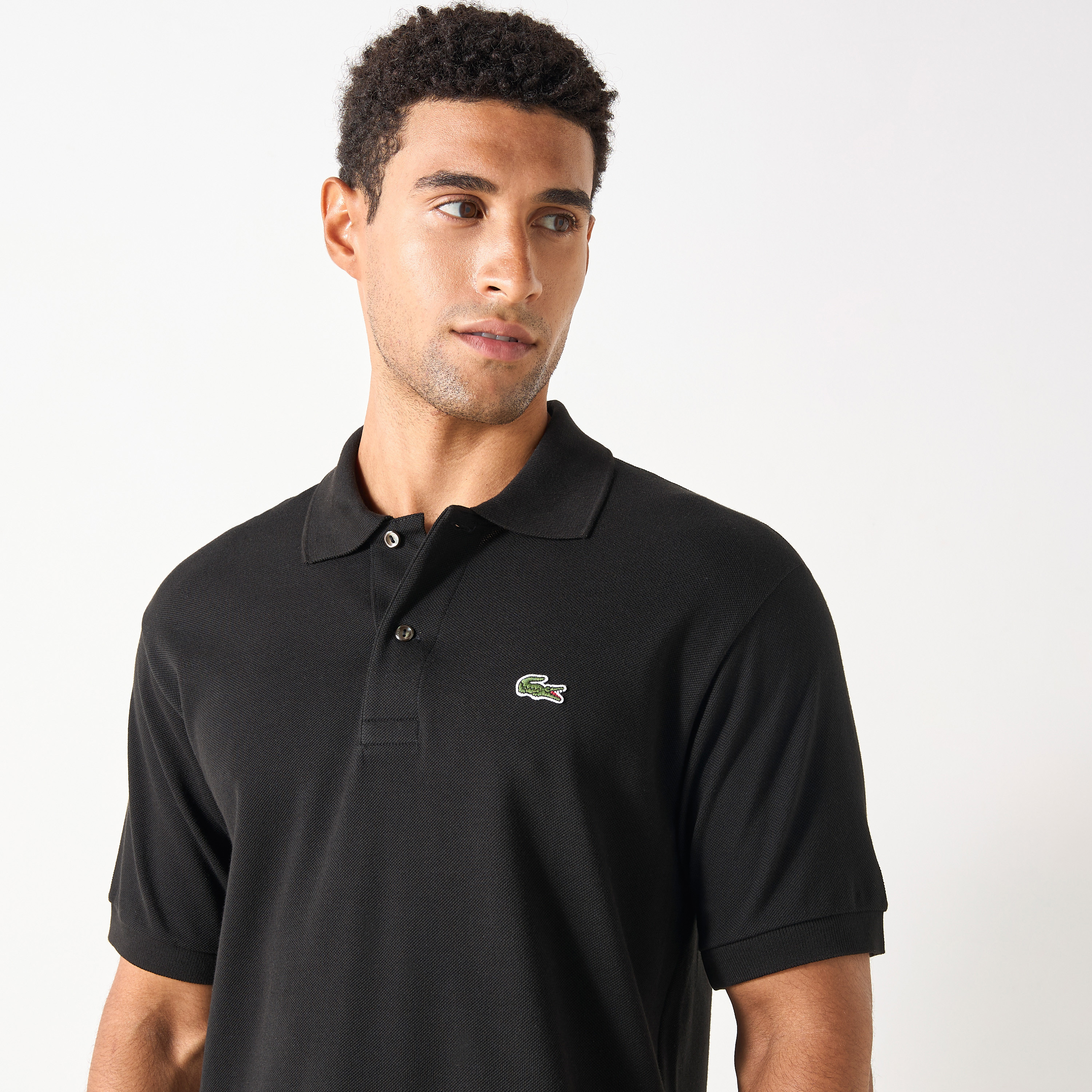 Lacoste Solid Polo T-shirt with Short Sleeves-men-clothing-tshirtsandpolos-polos-image-4