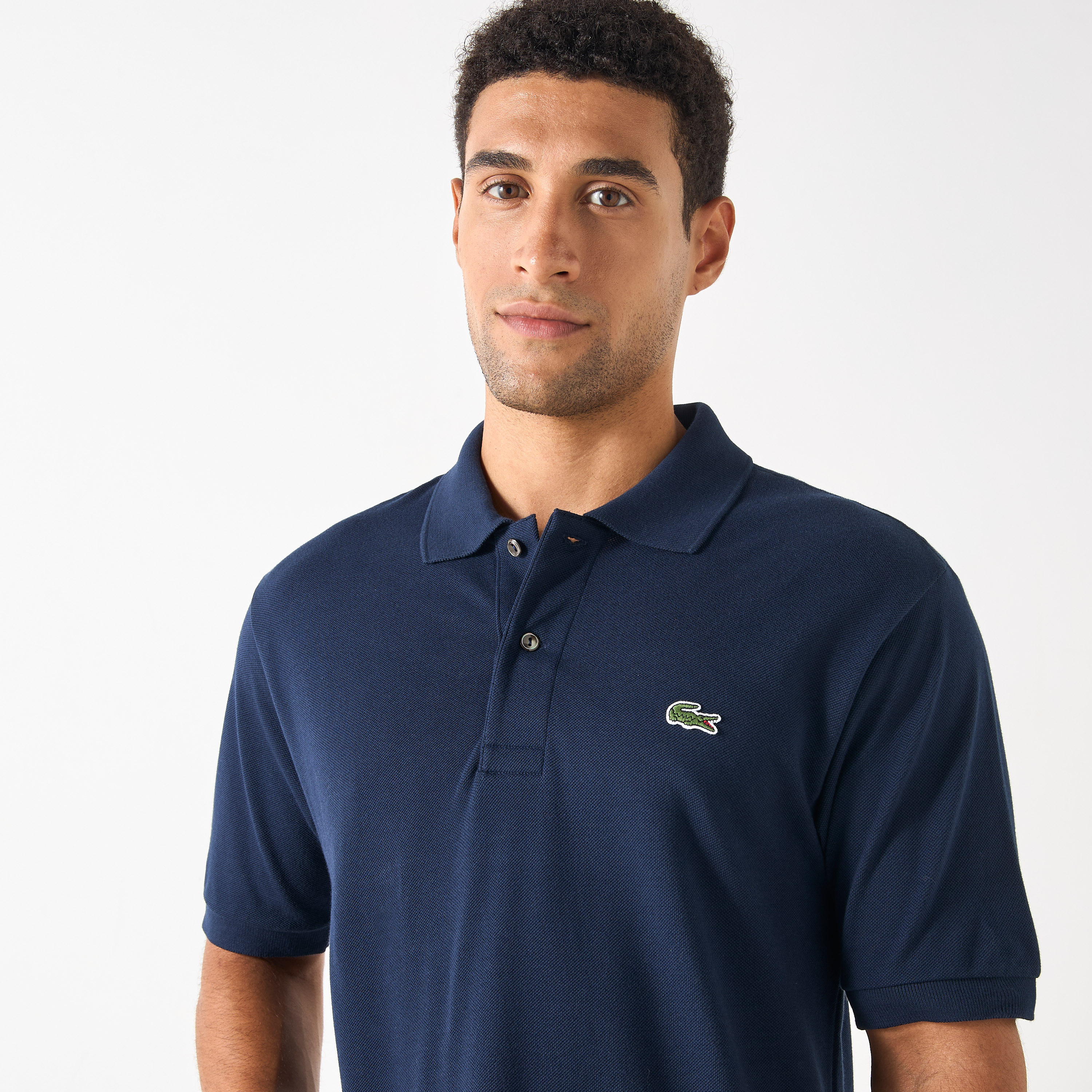 Lacoste Logo Applique Polo T-shirt with Short Sleeves-men-clothing-tshirtsandpolos-polos-image-4