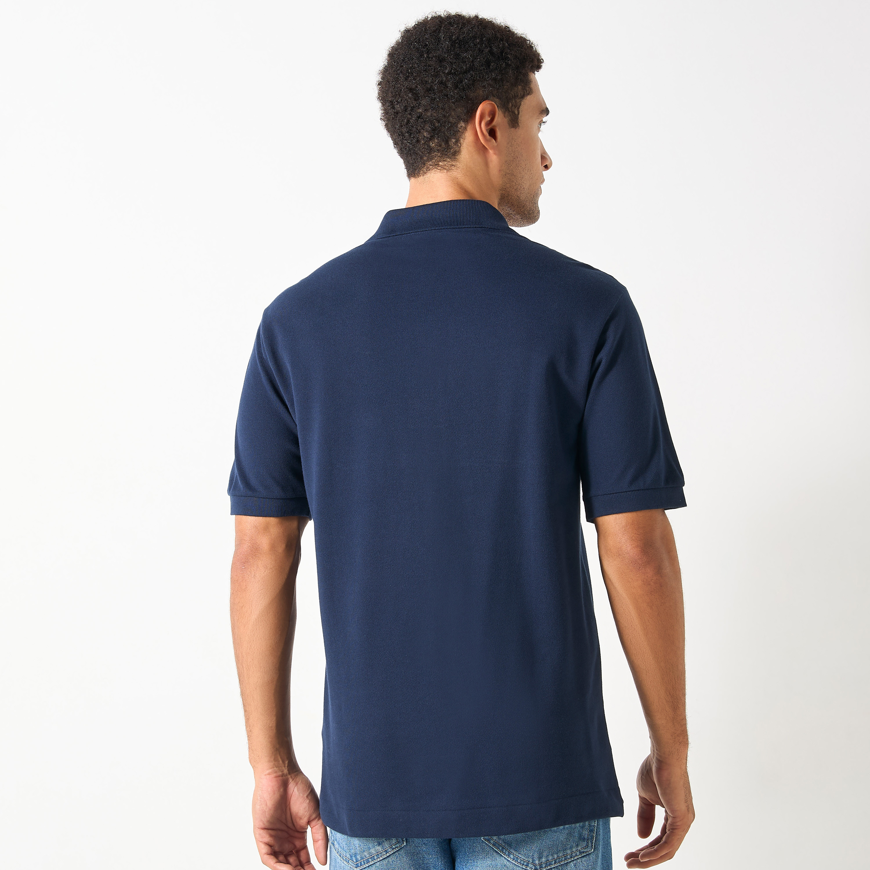 Lacoste Logo Applique Polo T-shirt with Short Sleeves-men-clothing-tshirtsandpolos-polos-image-5
