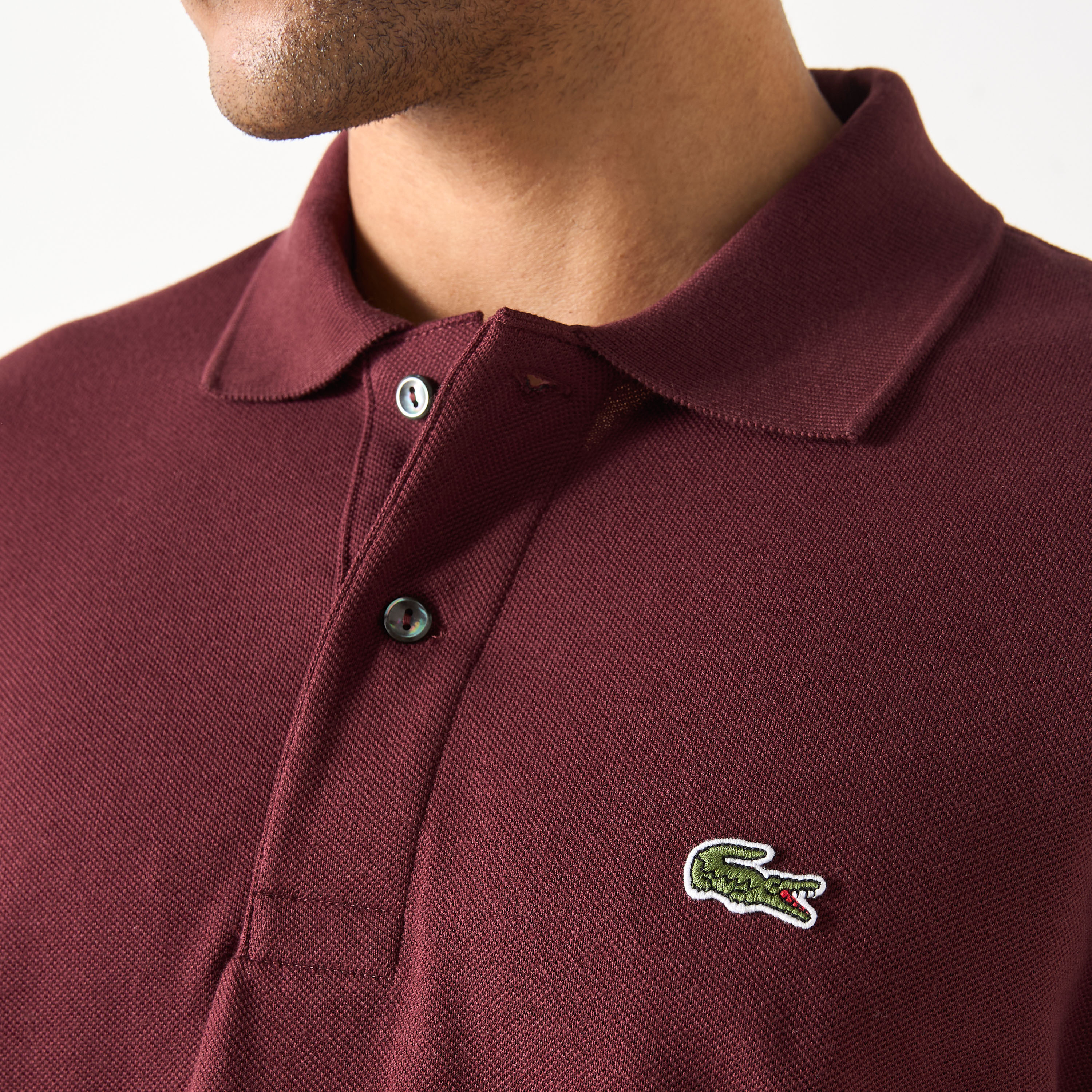 Lacoste Logo Applique Polo T-shirt with Short Sleeves-men-clothing-tshirtsandpolos-polos-image-3