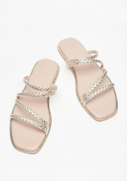 Celeste Women's Braided Slip-On Slide Sandals-Women%27s Flat Sandals-image-1