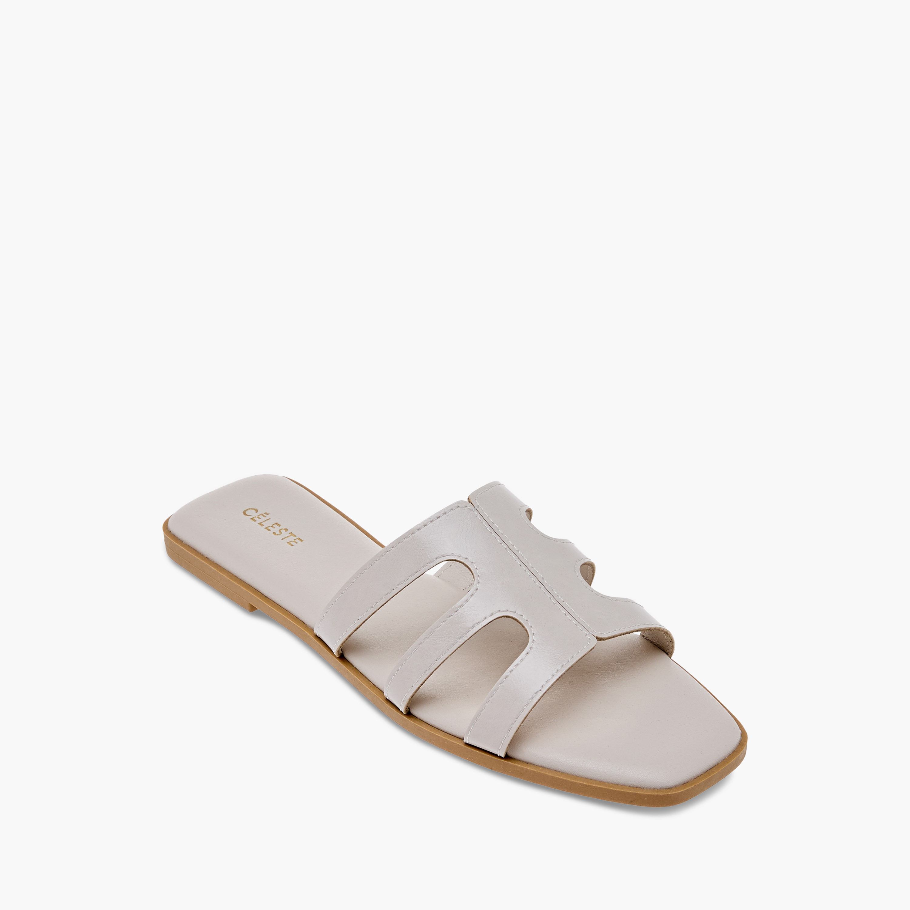 صندل مسطح سادة سهل الارتداء للنساء من سيليست-women-shoes-flats-sandals-image-2