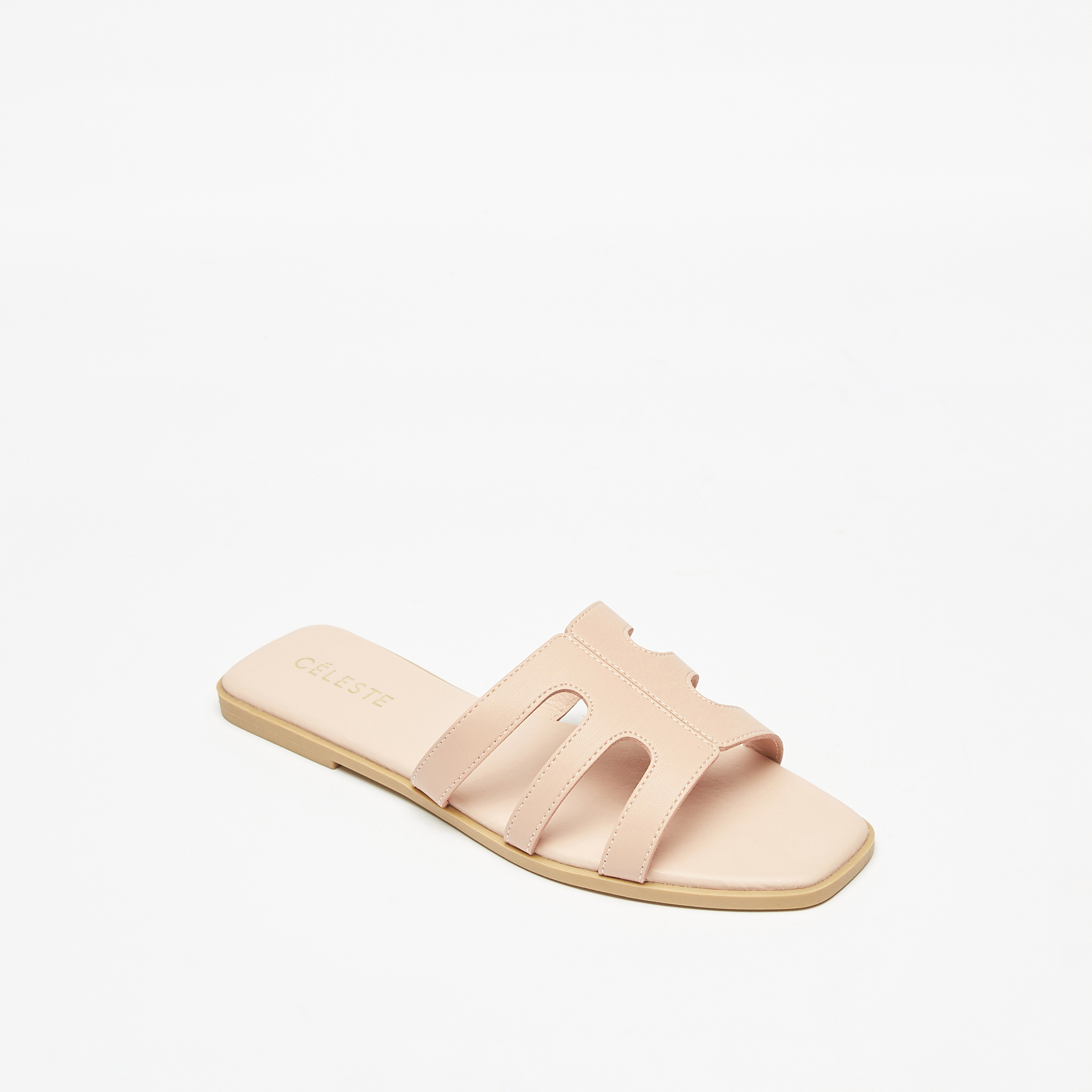 Flat deals slide sandals