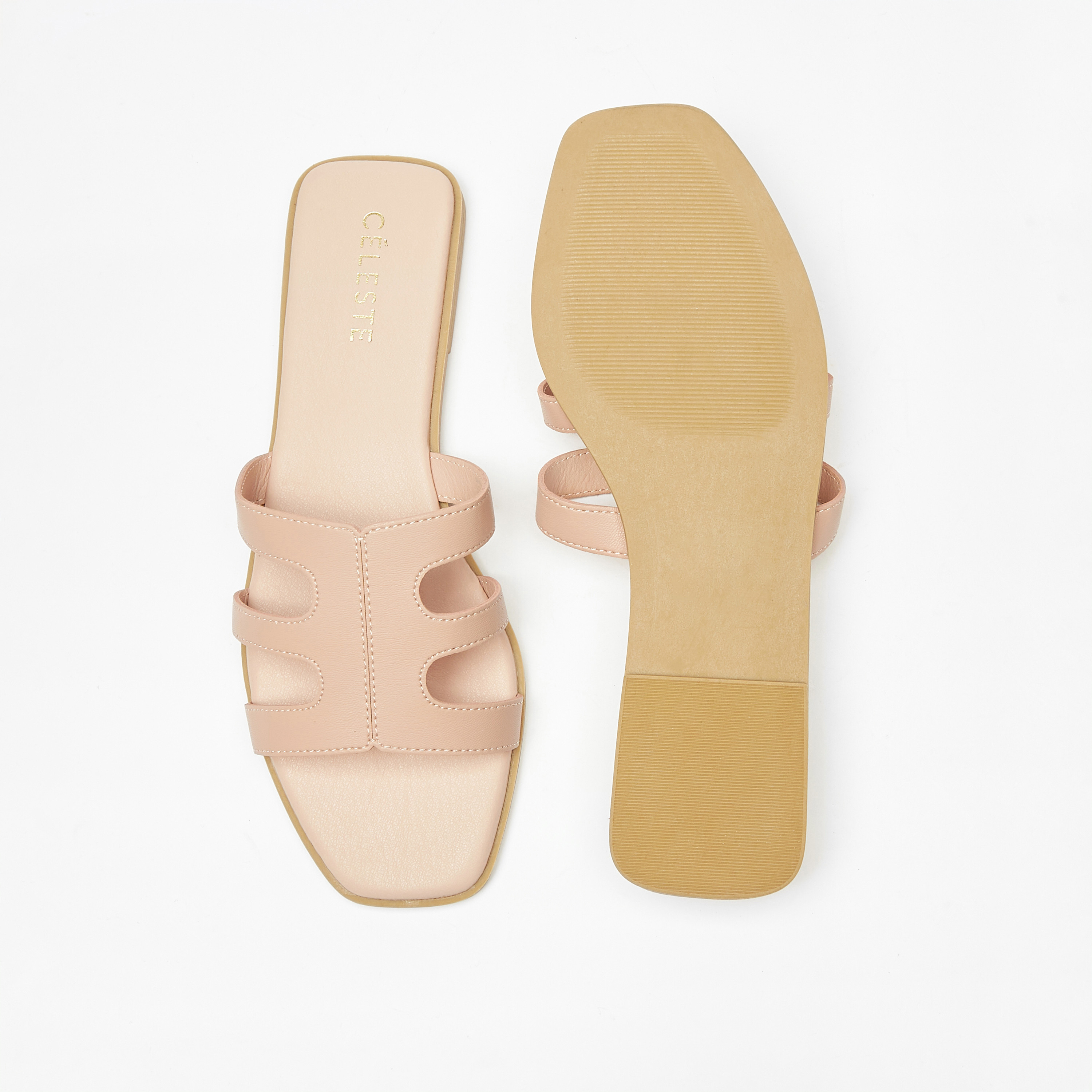 Plain slide discount sandals in bulk