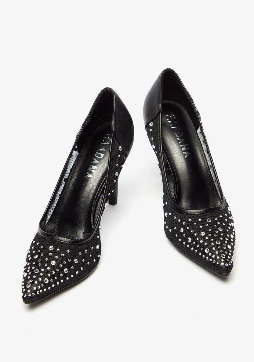 Haadana Embellished Pointed Toe Pumps with Stiletto Heels-Women%27s Heel Shoes-image-2