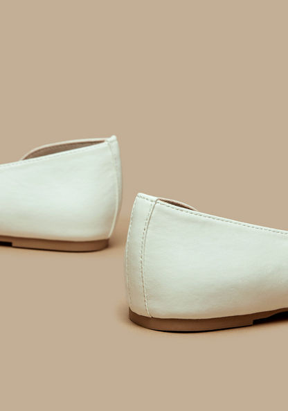 Celeste Women's Embellished Slip-On Pointed Toe Ballerina Shoes-Women%27s Ballerinas-image-3