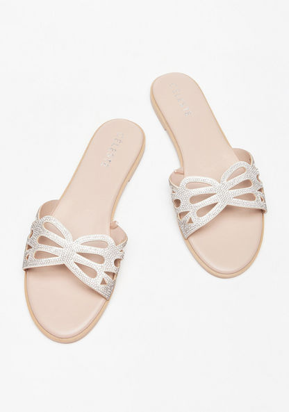 Celeste Women's Embellished Slip-On Flat Sandals-Women%27s Flat Sandals-image-1