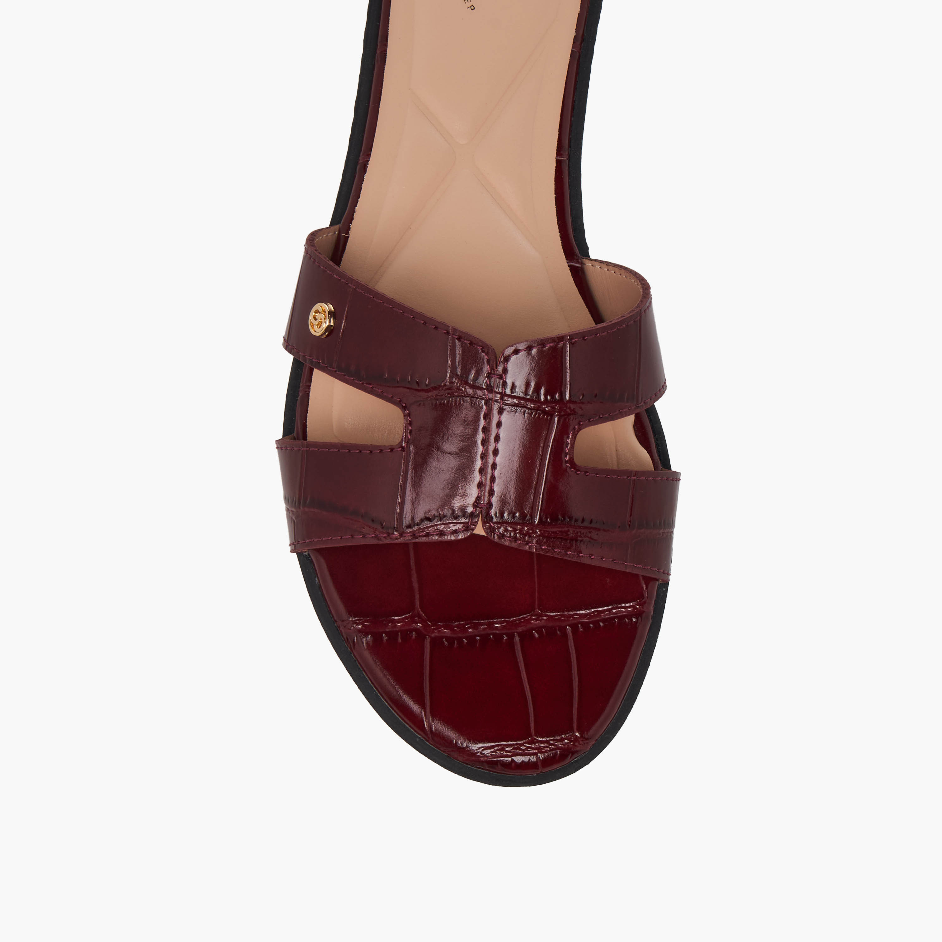 Celeste Women Animal Textured Slip-On Sandals-women-shoes-flats-sandals-image-4