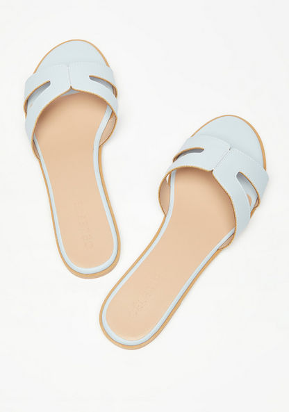 Celeste Women's Solid Slip-On Sandals-Women%27s Flat Sandals-image-1