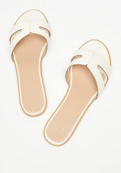 Celeste Women's Solid Slip-On Sandals-Women%27s Flat Sandals-image-1