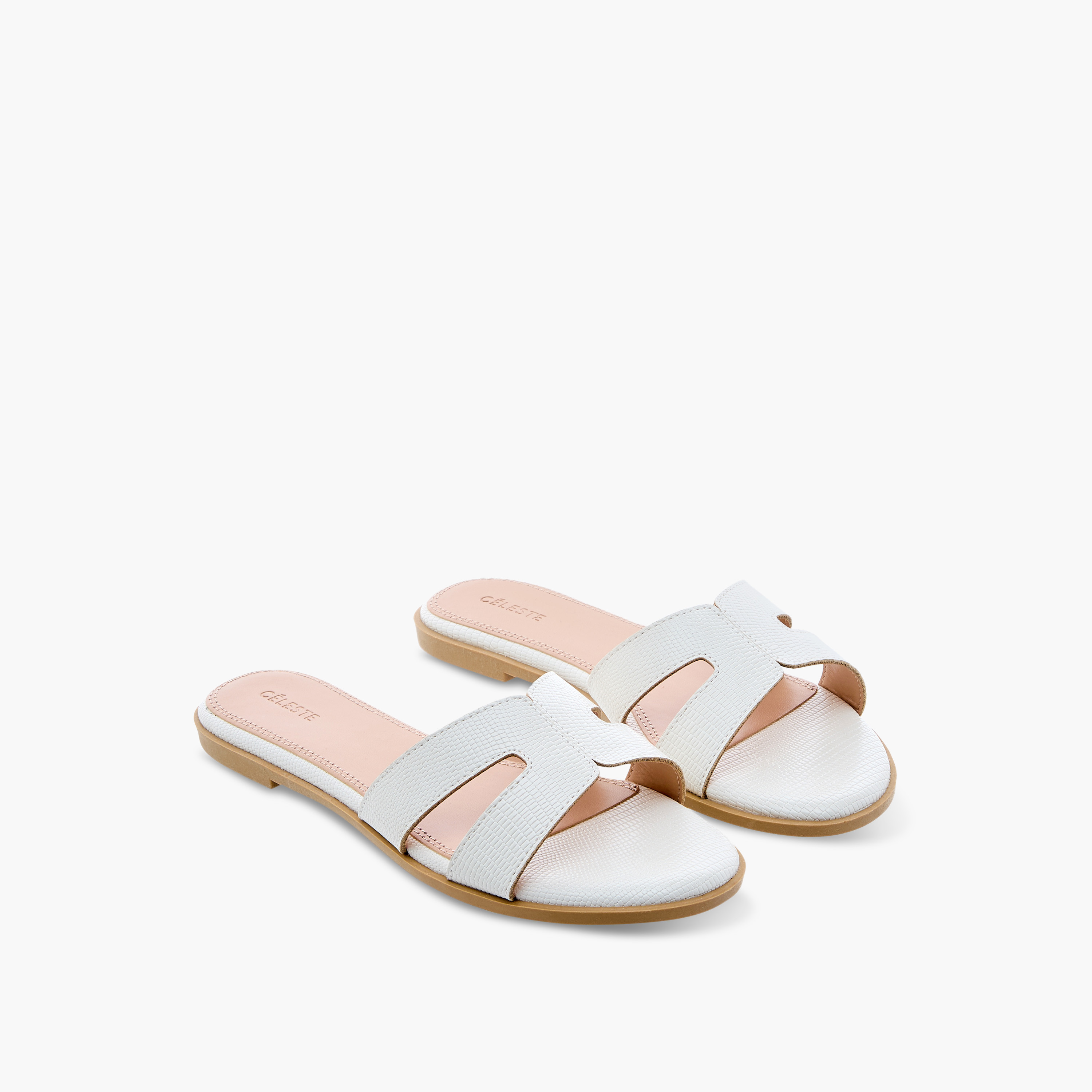 Celeste Women's Cutout Detail Slip-On Sandals-women-shoes-flats-sandals-image-1