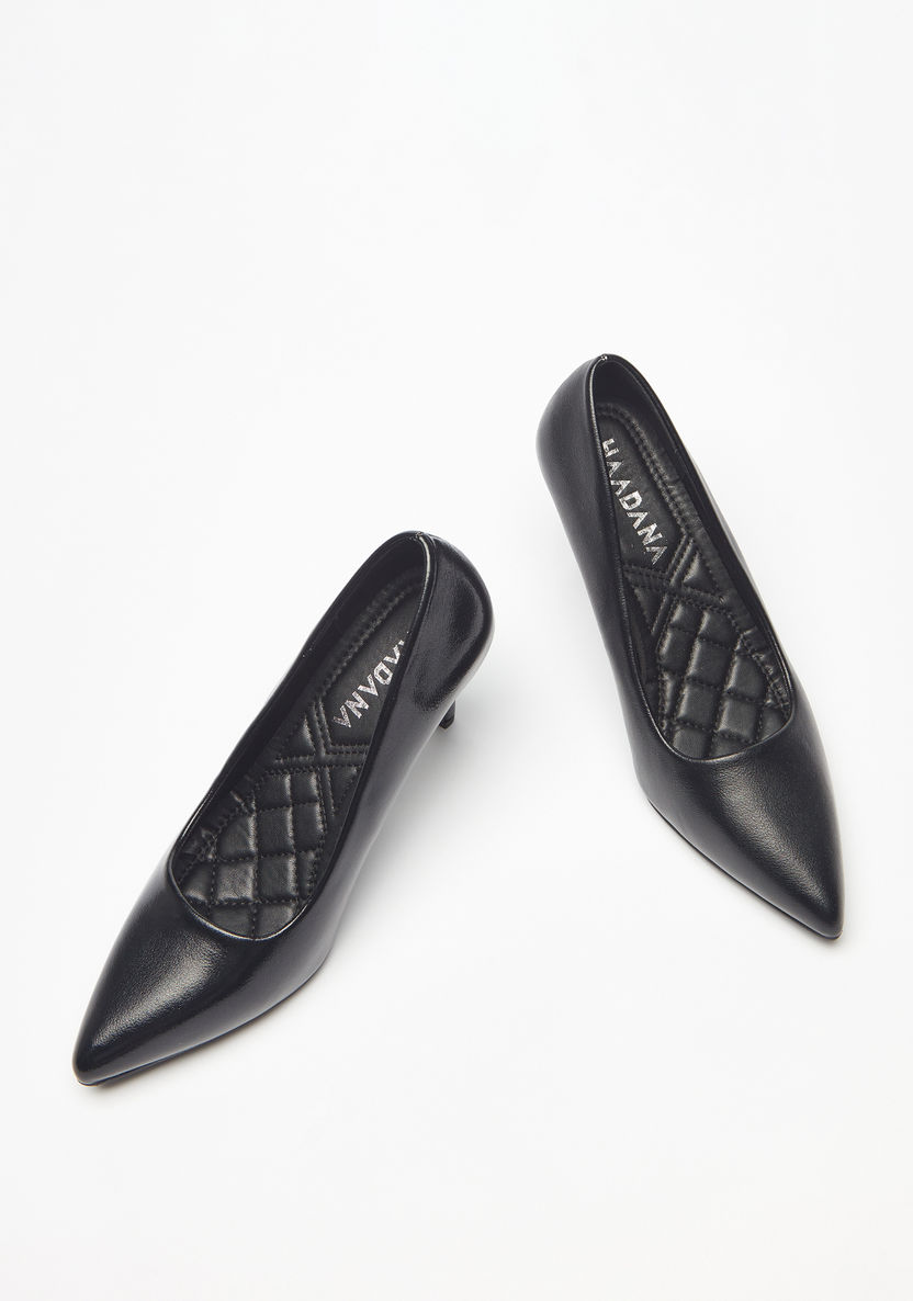 Haadana Solid Slip-On Pumps with Stiletto Heels-Women%27s Heel Shoes-image-2