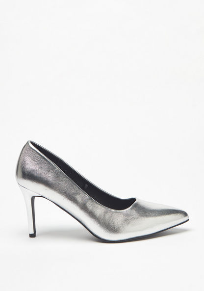 Haadana Solid Slip-On Pumps with Stiletto Heels-Women%27s Heel Shoes-image-0