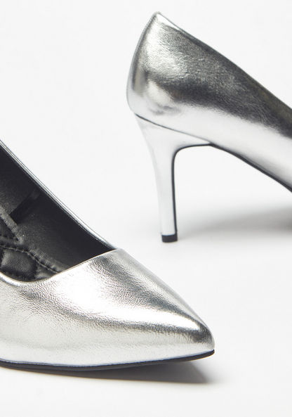 Haadana Solid Slip-On Pumps with Stiletto Heels-Women%27s Heel Shoes-image-3